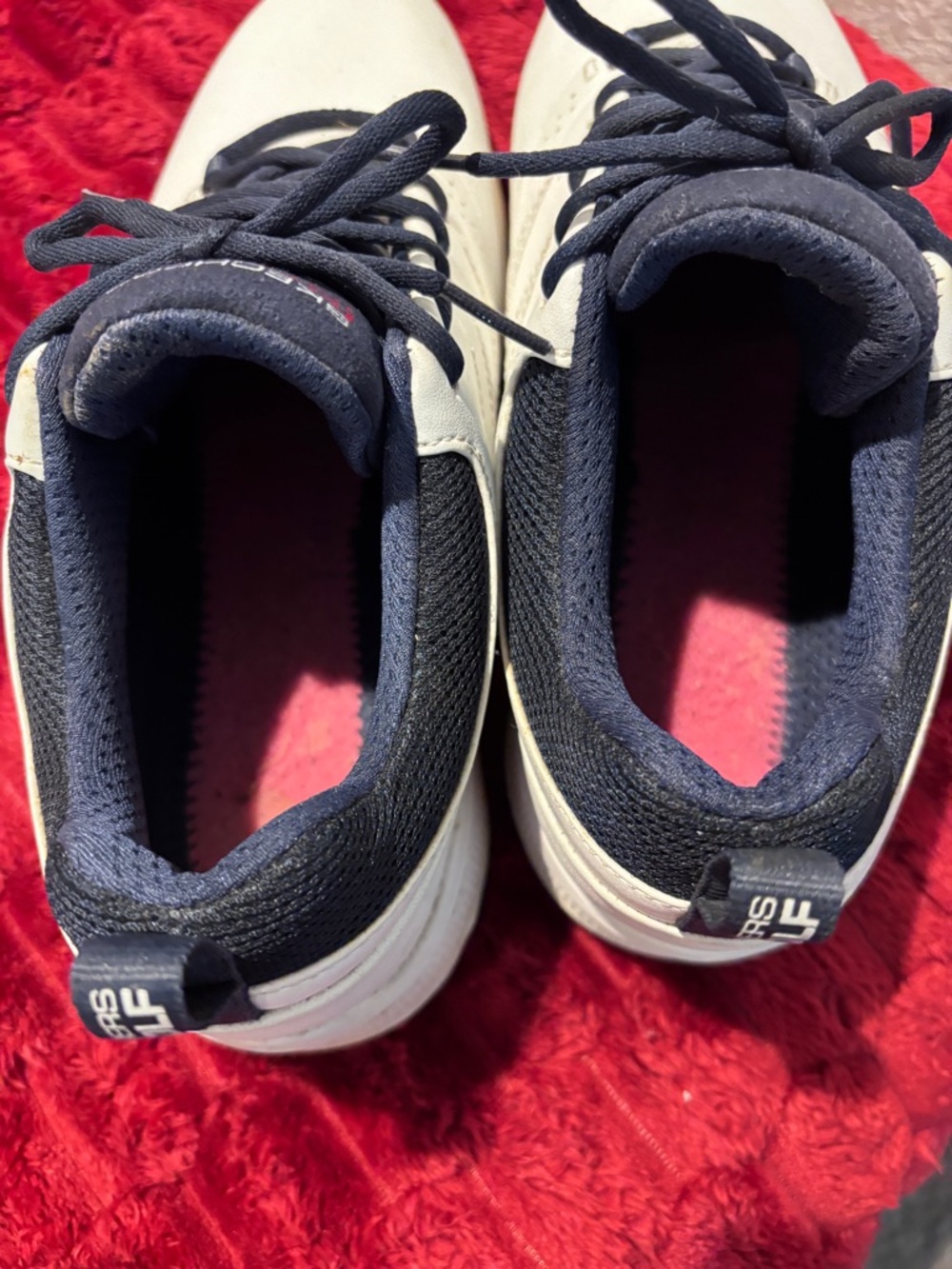 Skechers Men’s Go Golf Torque Pro White Navy Lace-Up Athletic Shoes Size 8.5 - Picture 9 of 11